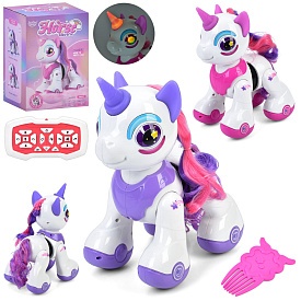 Тварина HBD8008 радіокер.2,4G,єдиноріг,сенсор.,їздить,танцює,програм.,2кольори,муз.,світло,бат.,кор. - 1 - smarttoys.com.ua