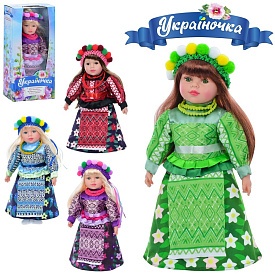 Лялька M 5079 I UA Україночка, м'яконабивна, 4 види, муз.(укр.), бат., кор., 49-23,5-12 см. - 1 - smarttoys.com.ua