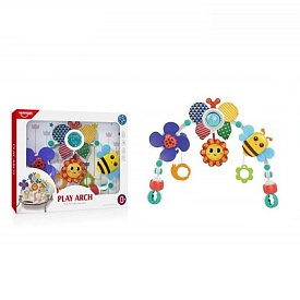 Підвіска HE0306 на візок, дуга, рухливі деталі, пискавка, шуршалка, кор., 44-34-6,5 см. - 1 - smarttoys.com.ua