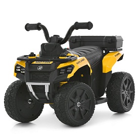 Квадроцикл M 6286EBLR-6 радіок. 2,4G, 1*6V7AH, 1*35W, USB, TF, EVA, шкіра, музика, світло, жовтий - 1 - smarttoys.com.ua