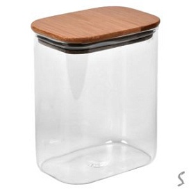 Банка з бамбуковою кришкою "Galaxy" 1.0л 12*8*15см R99911-15 - 1 - smarttoys.com.ua