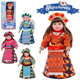 Лялька M 5085 I UA Україночка, м'яконабивна, 4 види, муз.(укр.), бат., кор., 49-23,5-12 см. - 1 - smarttoys.com.ua