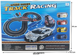 Трек 589-38A на шнурі(пульт 2шт.), машина 2шт., 2 змінні корпуси, мережа/USB, кор., 60,5-44-4,5 см. - 1 - smarttoys.com.ua