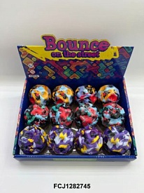 М'яч QX830-49 ПУ, мікс кольорів, 12 шт. у диспл., 27-20,5-7 см. - 1 - smarttoys.com.ua