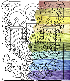 Набір для розпису - антистрес "Різдвяні вогні" ТМ "RIVIERA BLANCA", шт RB-0622 - 1 - smarttoys.com.ua