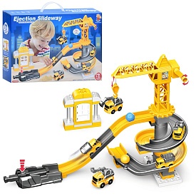 Гараж 222-B124 на запуску, машинки 4 шт., підйомний кран, кор., 40-28-9,5 см. - 1 - smarttoys.com.ua