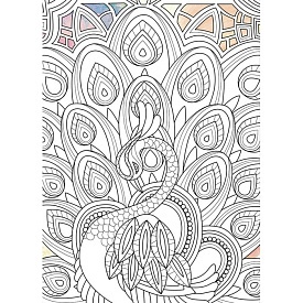 Набір для розпису на полотні. Дзен малювання. Граціозний павич (палітра топаз) 18*25 - 1 - smarttoys.com.ua