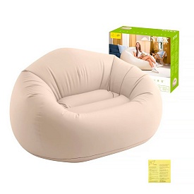 Велюр крісло 66505 надувне, 137х127х74см - 1 - smarttoys.com.ua