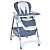 Стільчик ME 1177 STEADY Storm Gray для годування, 5-точ.ремені, матрац, 4 колеса, шкір., сірий. - 1 - smarttoys.com.ua