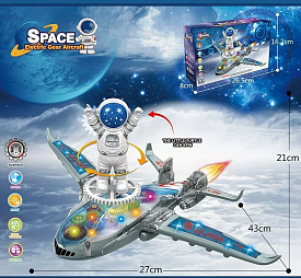 Літак 8831 (72/2) звук, підсвічування, шестерні, колесо вільного ходу, в коробці - 1 - smarttoys.com.ua