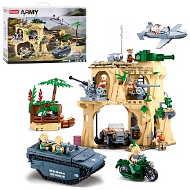 Конструктор SLUBAN M38-B1111 "Army": Військова техніка, база, 1124 дет. - 1 - smarttoys.com.ua