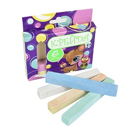 Крейда Квадрат шкільний - 6 штук Strateg різнокольорова (50113) - 1 - smarttoys.com.ua