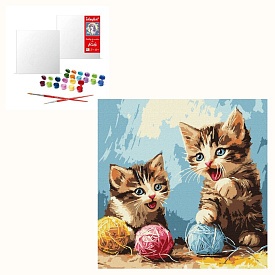 Набір для розпису по номерах "Клубочки" 30х30см - 1 - smarttoys.com.ua