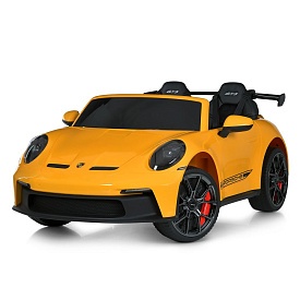 Машина M 6111AL-6(24V) 2мотори320W,1акум24V14AH, гум.колеса,USB, SD, MP3, шкіра, світло, муз.,жовтий - 1 - smarttoys.com.ua