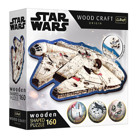 01895 Trefl Пазли "160 Wooden" Star Wars Тисячолітній сокіл - 1 - smarttoys.com.ua