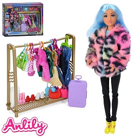 Лялька з вбранням 616821 30см, шарнірна, валіза, сумки, взуття, кор., 41-33-8см - 1 - smarttoys.com.ua