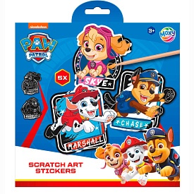Moxy Paw Patrol Набір для творчості "Скретч-наліпки", арт.723450 - 1 - smarttoys.com.ua