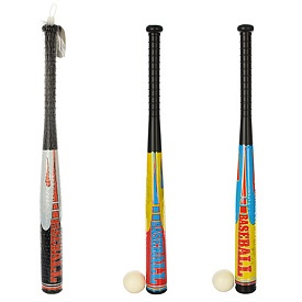 Біта M 2884 бейсбольна, м`ячик, 3 кольори, сітка, 64-5-5 см. - 1 - smarttoys.com.ua