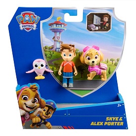 Цуценячий патруль: колекційна фігурка цуценяти-рятівника Скай, Алекса Портера та сови - 1 - smarttoys.com.ua