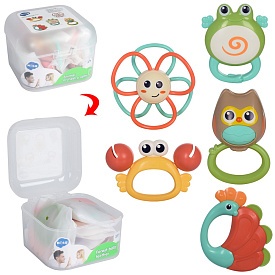 Брязкальце  E318B 5шт., пласт.ящик, 14,5-15,5-10,5см. - 1 - smarttoys.com.ua