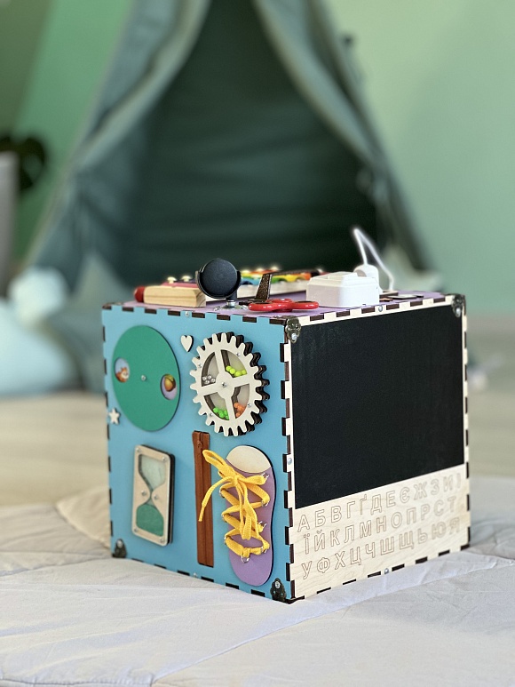 Бізікуб  30х30х30 см різнокольоровий - 5 - smarttoys.com.ua