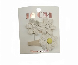 Набір заколок FG241025036 2 шт. в наборі, квіти, лист, 8,5-12-1 см. - 1 - smarttoys.com.ua