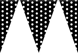 Розтяжка трикутна "Горох чорний" - 1 - smarttoys.com.ua