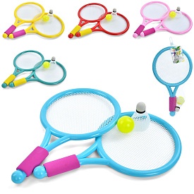 Ракетка MR 1400 дитяча, 2 шт., ручка EVA, м'яч, волан, 5 кольорів, сітка, 45-23-4 см. - 1 - smarttoys.com.ua