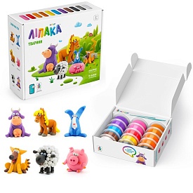 Меганабір пластиліну, що самостійно твердіє, ЛІПАКА – ТВАРИНИ - 1 - smarttoys.com.ua