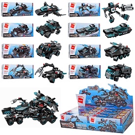 Конструктор Qman 1413 транспорт, зброя, від 73 дет., 8 шт. (8 видів) в диспл., 43,5-19,5-10 см. - 1 - smarttoys.com.ua