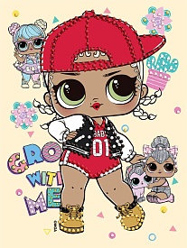 Вибіркова алмазна мозаїка для дітей "LOL Surprise! SWAG" 15x20см - 1 - smarttoys.com.ua