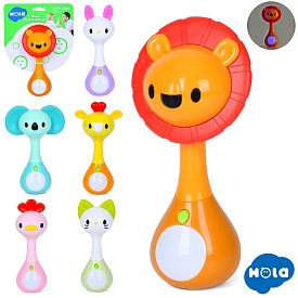 Брязкальце 3134 тварина, прорізувач, 6 видів, лист, кул., 14-19-4 см. - 1 - smarttoys.com.ua