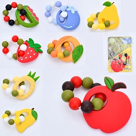 Брязкальце TD202369  прорізувач, 8 видів (фрукти, ягоди), кул., 10-15-36 см. - 1 - smarttoys.com.ua