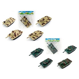 Танк 531-5-6 інерц., оберт вежі 360, 4 види (2 кольори), кул., 11-16-4 см. - 1 - smarttoys.com.ua