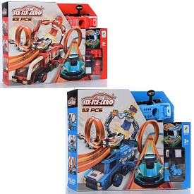 Трек 660-A97-98 170-13-23 см., машинка, 53 дет., 2 види (поліція, пожежна), кор., 40,5-30,5-9,5см. - 1 - smarttoys.com.ua