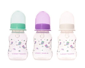 Пляшечка для годування з силіконовою соскою, 125 мл (125 ml), арт. 1111 - 1 - smarttoys.com.ua