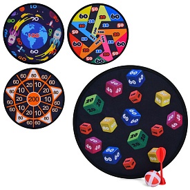 Дартс MR 1066 на липучці, м'яч 1 шт., дротик 1 шт., 4 види, кул., 29-32-3 см. - 1 - smarttoys.com.ua