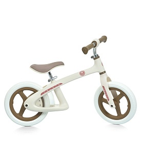 Біговел дитячий 12 д. MBB 1043-4 2 кол. PU, нейлон. рама, біло-бежевий. - 1 - smarttoys.com.ua