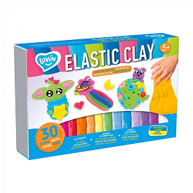 Elastic Clay 30 sticks TM Lovin Набір для ліплення з повітряним пластиліном - 1 - smarttoys.com.ua