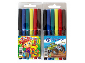 Фломастери 6 кольорів AC09-6 НеЗнайка - 1 - smarttoys.com.ua
