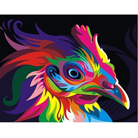 Набір для розпису по номерах VA-0137 "Поп-арт півень", розміром 40х50 см - 1 - smarttoys.com.ua