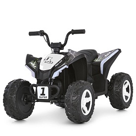 Квадроцикл M 6283EL-1-2 2*35W,1*12V7-9AH, муз, світло, шкір.сидіння, BT, MP3, USB, EVA, біло-чорний - 1 - smarttoys.com.ua