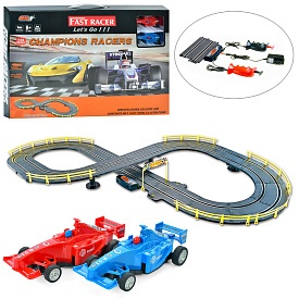 Трек 6604-B дист. кер. (на шнурі), машинка 2 шт., кор., 55,5-36-5,5 см. - 1 - smarttoys.com.ua