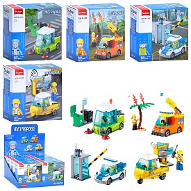 Конструктор SLUBAN M38-B1328 міська серія, машина/спецтехніка, від 73дет.,кор.,8шт.(4 види) в диспл. - 1 - smarttoys.com.ua