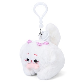 М'яка іграшкаQ223аксесуар для сумки,брелок15см,собака(8-7-7см,завод,рухл.хвіст,плюш) - 1 - smarttoys.com.ua