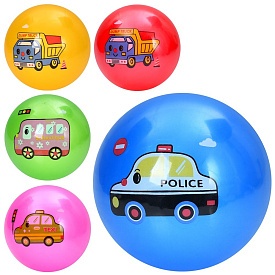М'яч дитячий MS 4402 9 дюймів, 57-60г, принт-транспорт, мікс видів/5кольорів. - 1 - smarttoys.com.ua