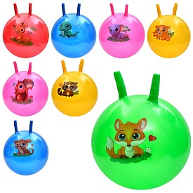 М'яч для фітнесу MS 4284 ріжки, 320г, 8 видів(тварина)/5 кольорів, 20-17-4 см. - 1 - smarttoys.com.ua