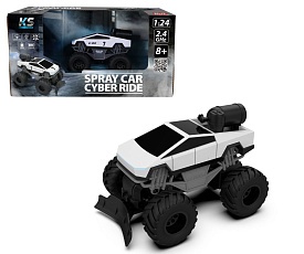 Автомобіль SPRAY CAR на р/к – CYBER RIDE (білий, 1:24, 2.4 ГГц, акум. 3,7 V, вихлопна пара) - 1 - smarttoys.com.ua