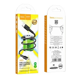 Кабель USB Hoco X83 60W Type-C to Type-C (Чорний) - 1 - smarttoys.com.ua