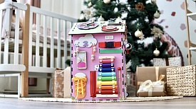 Бізібудинок  55х30х30 см рожевий - 3 - smarttoys.com.ua